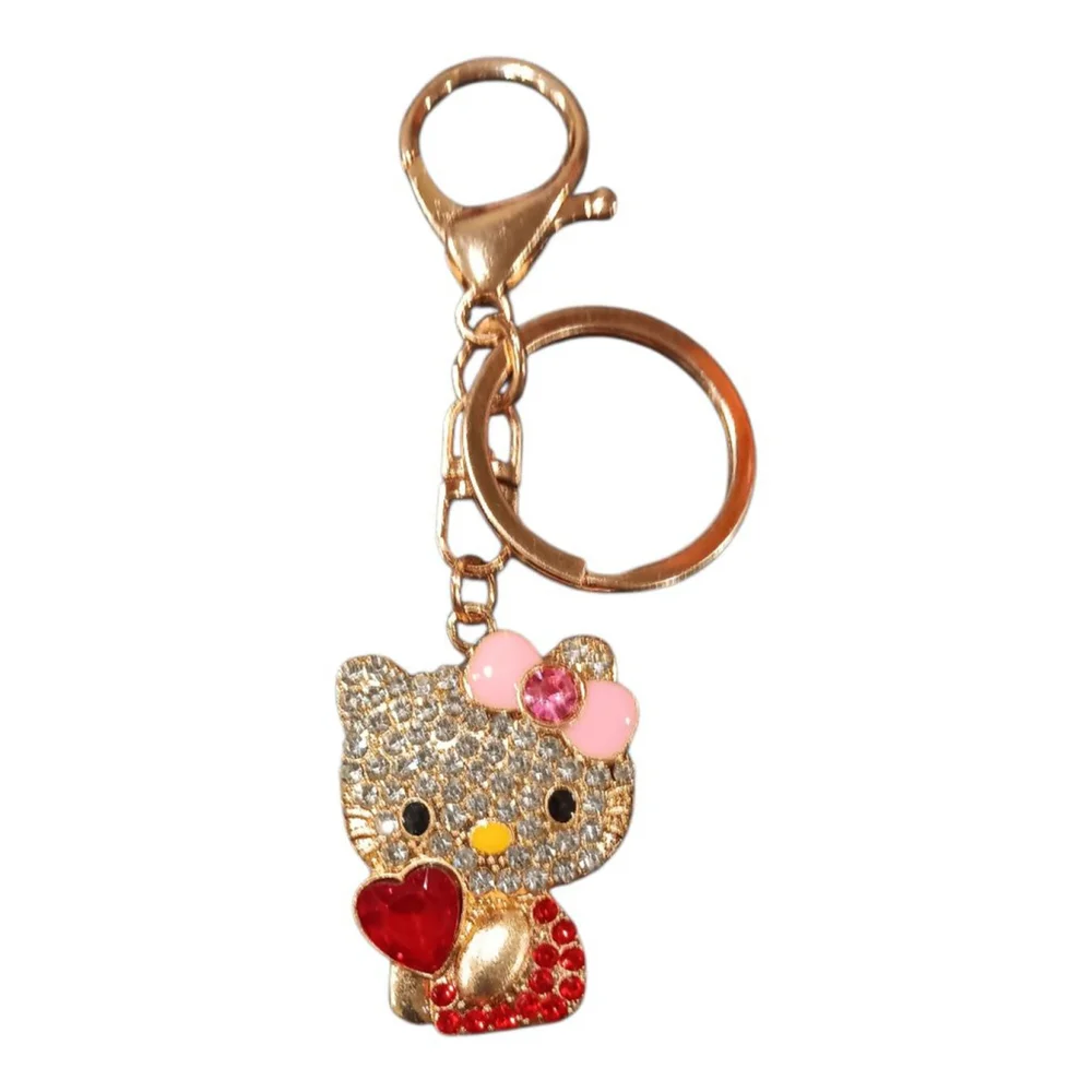 Hello Kitty Character Keychain Purse Charm NWT Red
